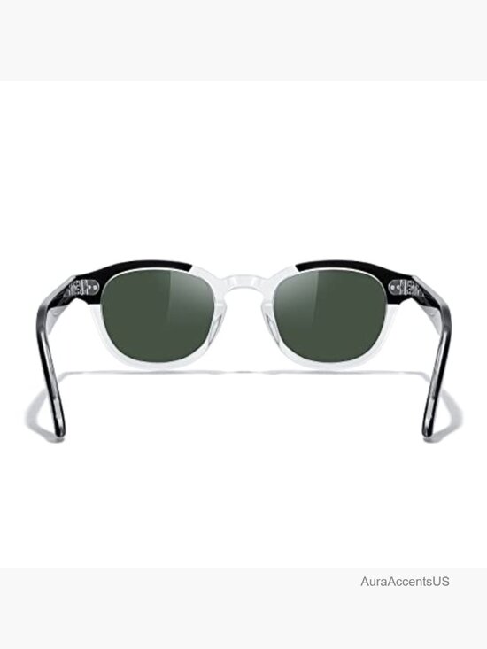 Acetate Polarized Retro Oval Sunglasses Unisex Vintage Eyewear main image 6